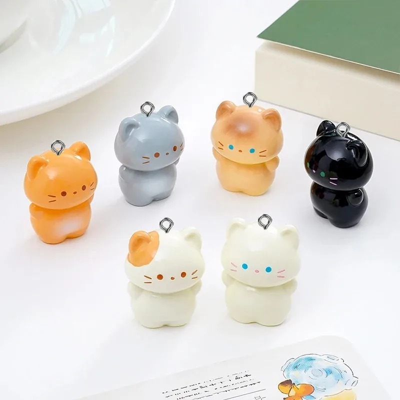 10個入り スイート3D立体子猫レジンチャーム 漫画風シャム - Resin Craft Projects のレビューと価格