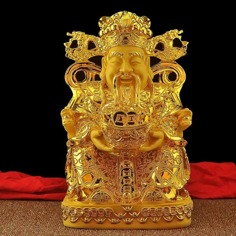風水金運の神様像、幸運の樹像、樹脂製置物、家の装飾、玄関、リ - Crafting Resin のレビューと価格
