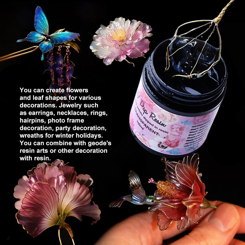 ジュエリー作り用の樹脂接着剤,ガラス,脱臭剤,花,頭飾り - Flower Preservation Resin のレビューと価格