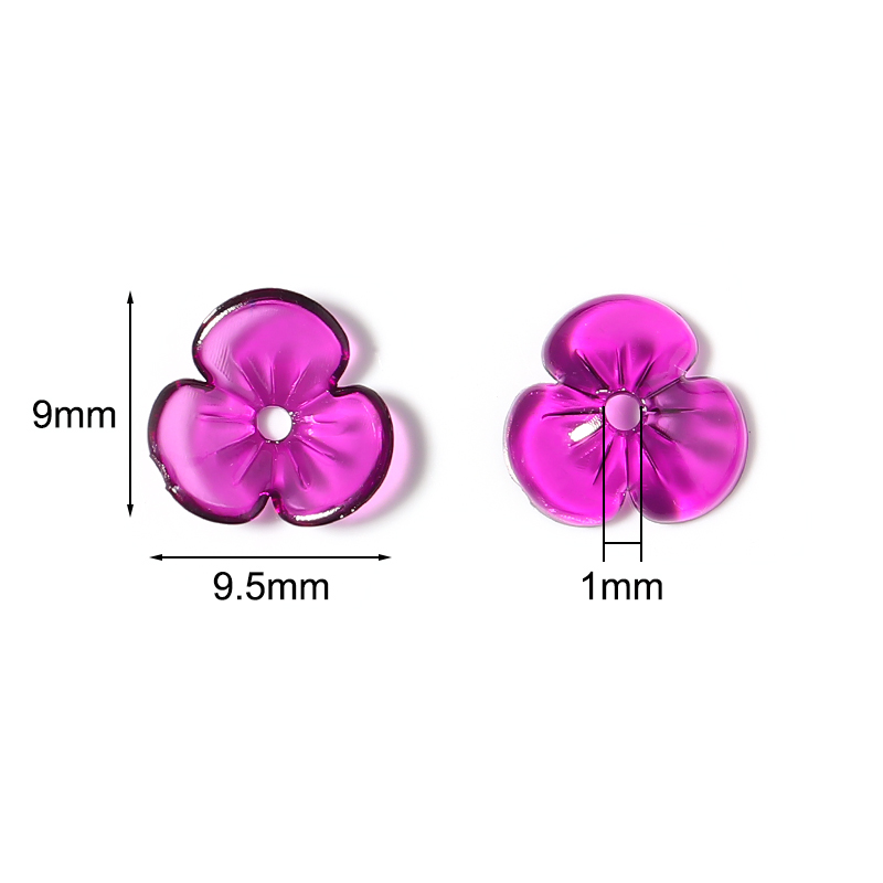 ジュエリー作り用の透明な樹脂花びらビーズ,花のモチーフ,ゆる - Resin Craft Projects のレビューと価格