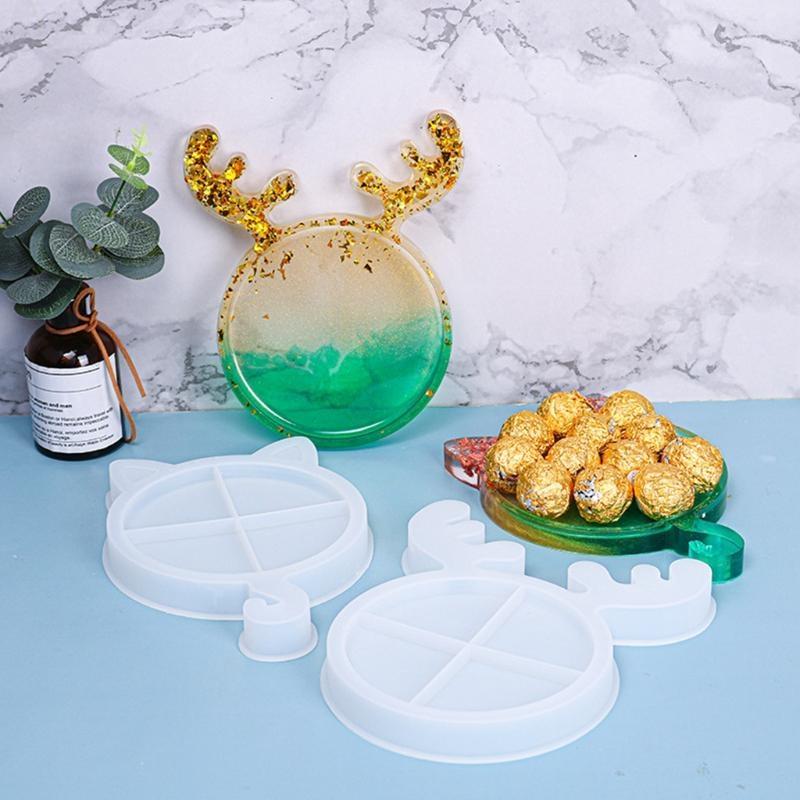 31BB DIYクリスマストレイシリコーン金型フルーツプレー - Serving Tray Mold のレビューと価格