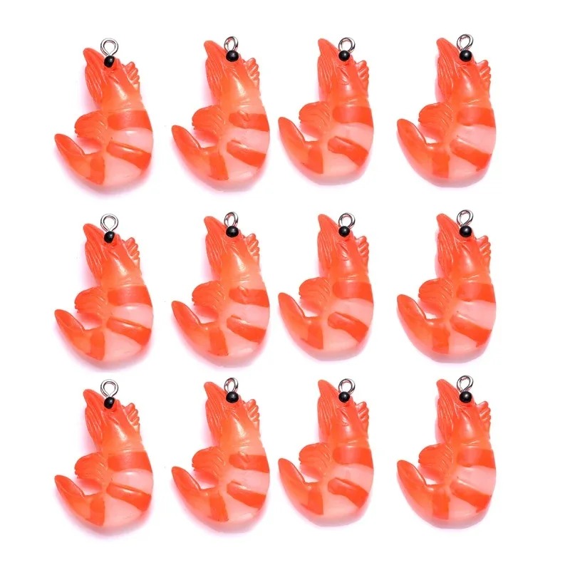 10個入り 3Dシミュレートロブスターシュリンプチャーム、ア - Resin Craft Projects のレビューと価格